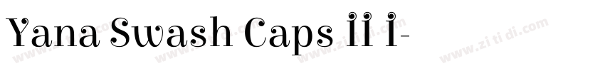 Yana Swash Caps II I字体转换 Yana Swash Caps II I字体转换